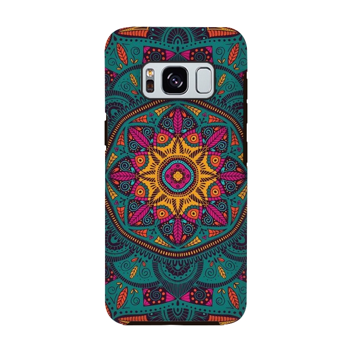 Galaxy S8 StrongFit Colorful Mandala 005 by Jelena Obradovic