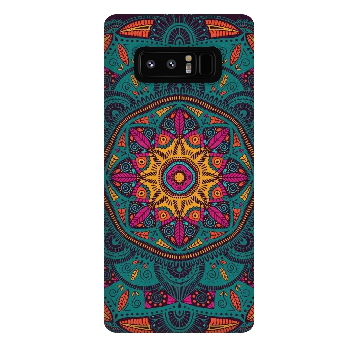 Galaxy Note 8 StrongFit Colorful Mandala 005 by Jelena Obradovic