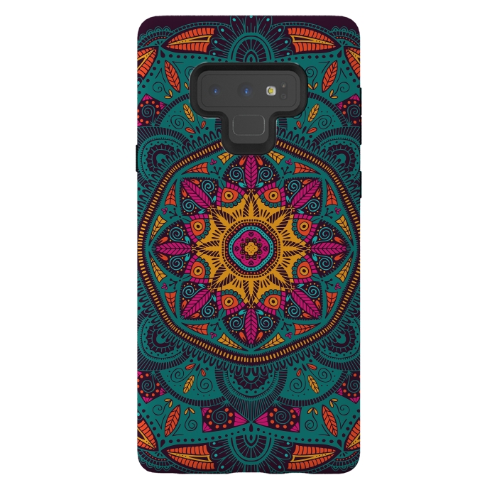 Galaxy Note 9 StrongFit Colorful Mandala 005 by Jelena Obradovic