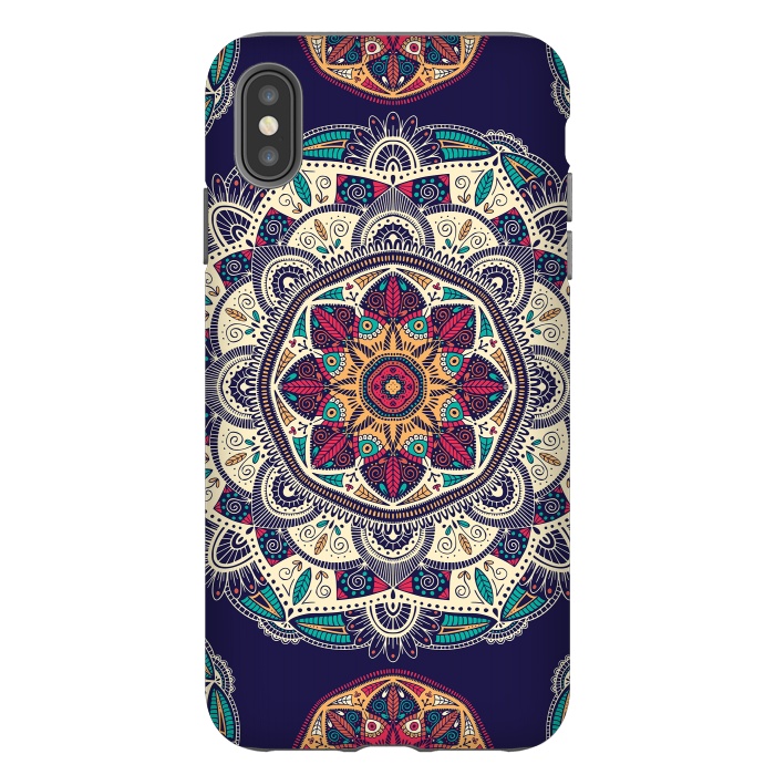 iPhone Xs Max StrongFit Colorful Mandala 007 by Jelena Obradovic