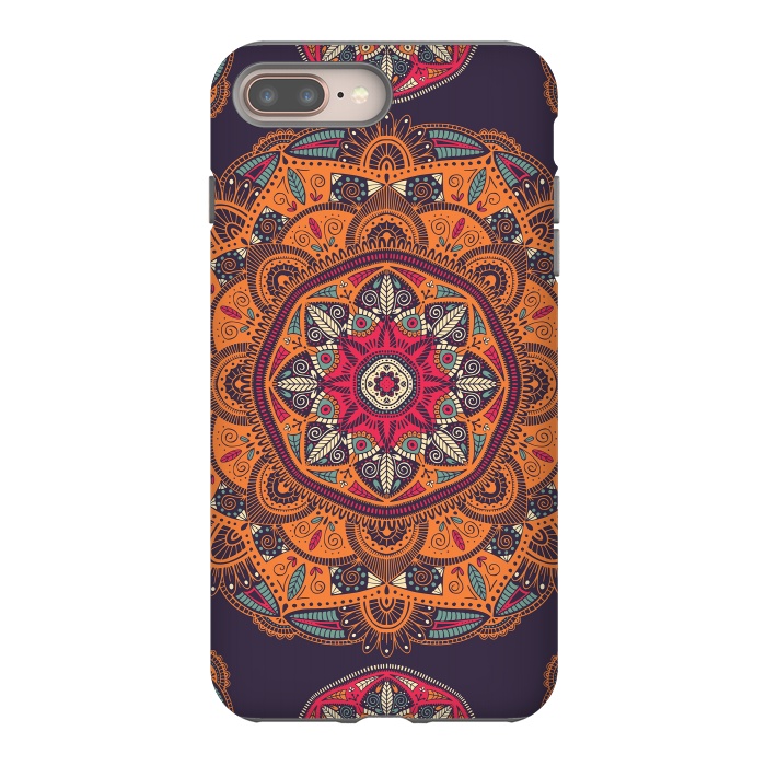 iPhone 7 plus StrongFit Colorful Mandala 008 by Jelena Obradovic