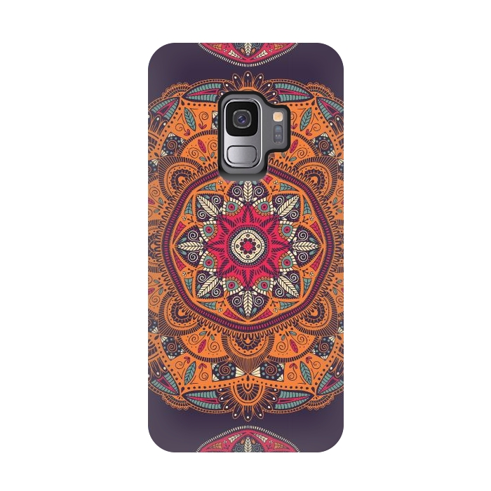 Galaxy S9 StrongFit Colorful Mandala 008 by Jelena Obradovic
