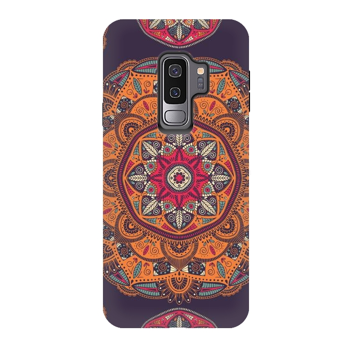 Galaxy S9 plus StrongFit Colorful Mandala 008 by Jelena Obradovic