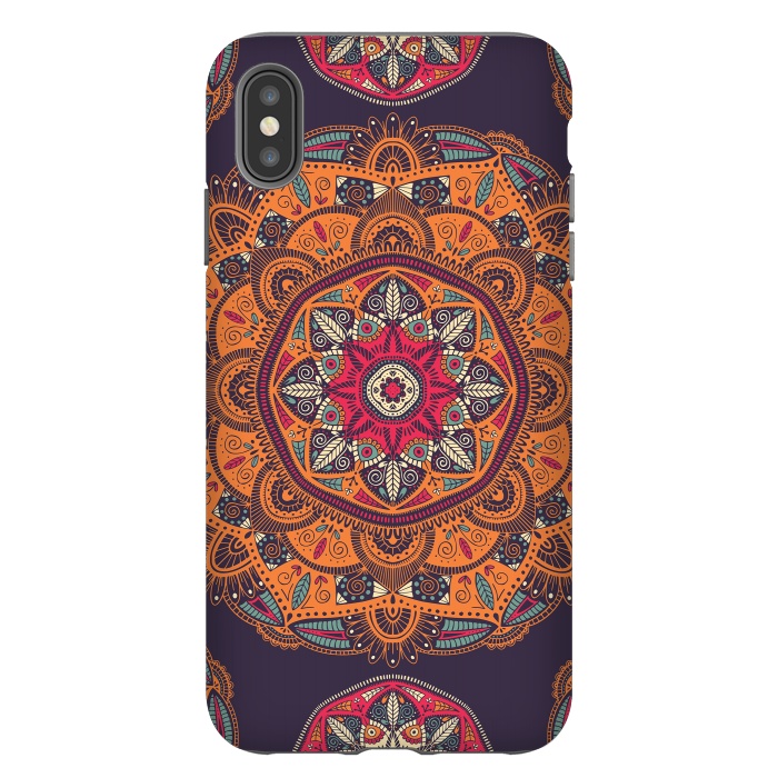 iPhone Xs Max StrongFit Colorful Mandala 008 by Jelena Obradovic