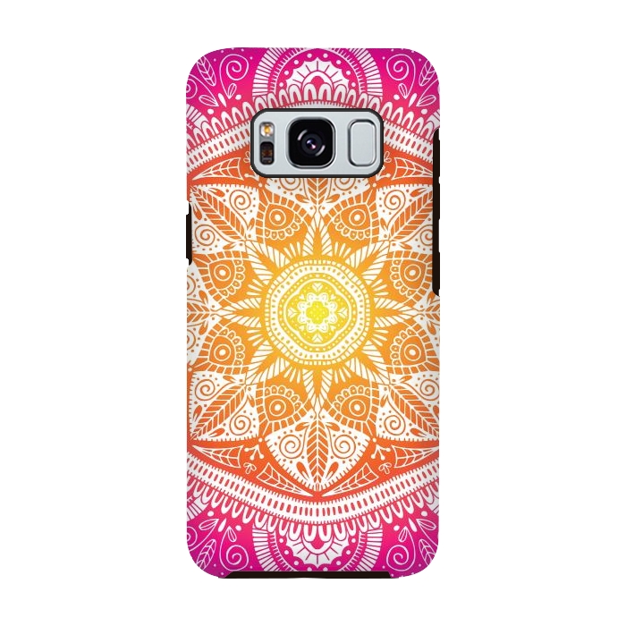 Galaxy S8 StrongFit Radiant Mandala 009 by Jelena Obradovic