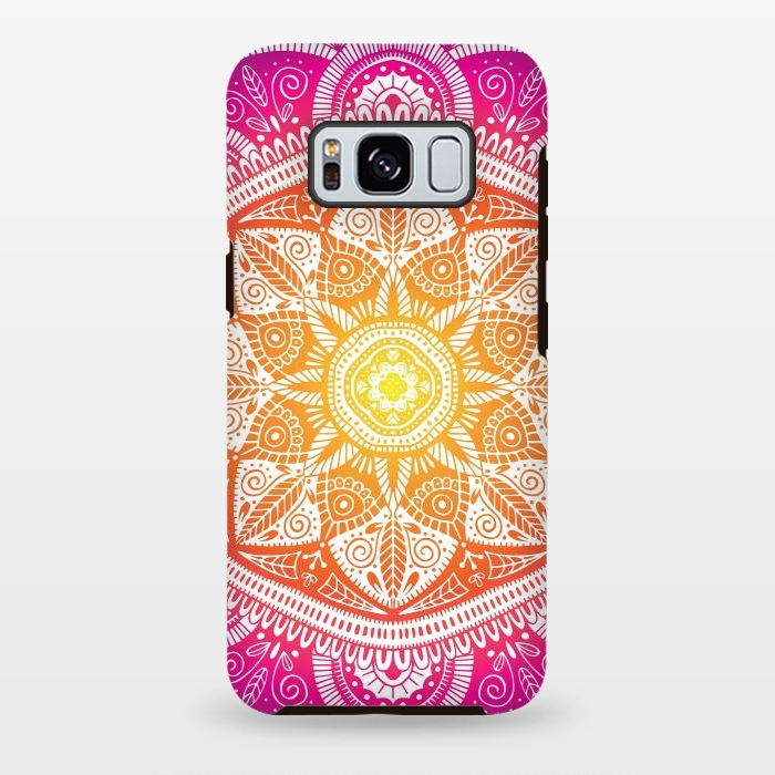 Galaxy S8 plus StrongFit Radiant Mandala 009 by Jelena Obradovic