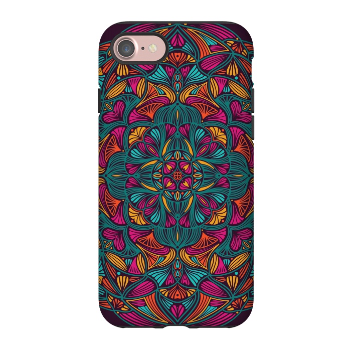 iPhone 7 StrongFit Colorful Mandala 013 by Jelena Obradovic