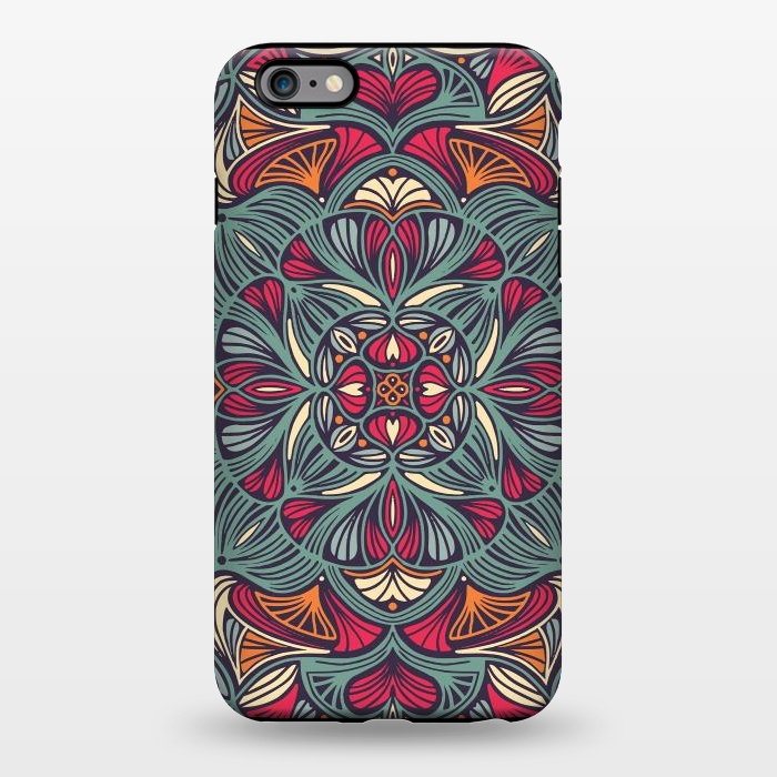 iPhone 6/6s plus StrongFit Colorful Mandala Pattern 014 by Jelena Obradovic