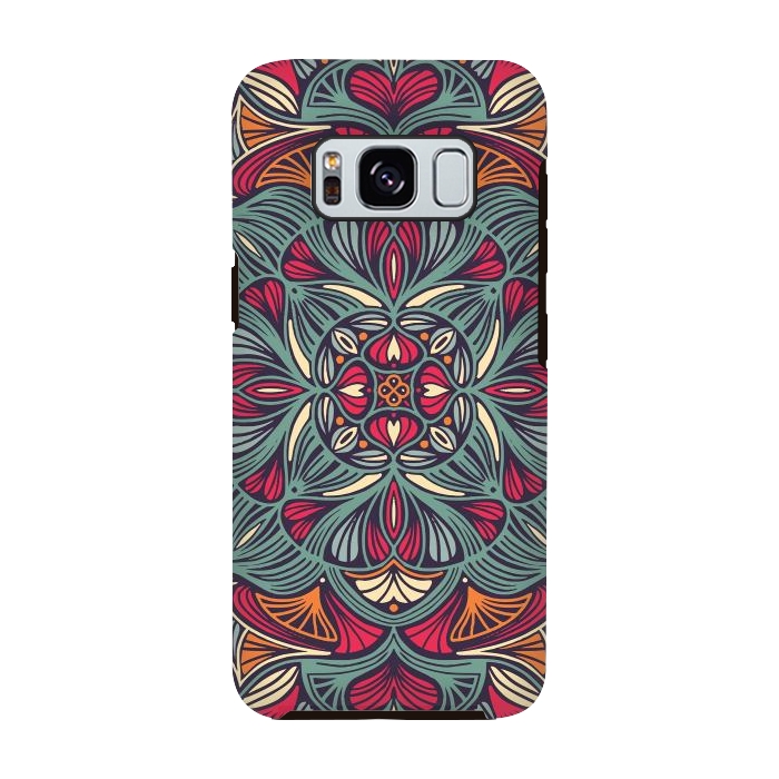 Galaxy S8 StrongFit Colorful Mandala Pattern 014 by Jelena Obradovic