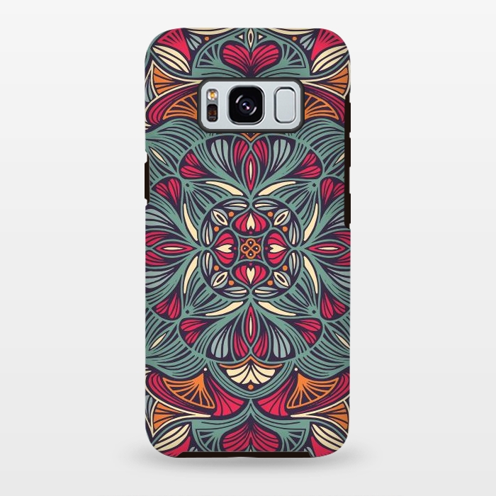 Galaxy S8 plus StrongFit Colorful Mandala Pattern 014 by Jelena Obradovic