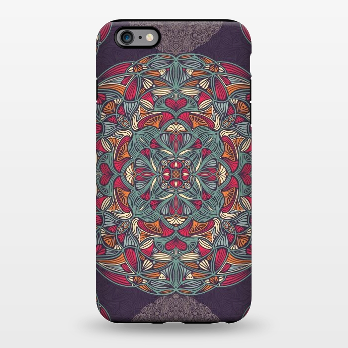 iPhone 6/6s plus StrongFit Colorful Mandala Pattern 015 by Jelena Obradovic