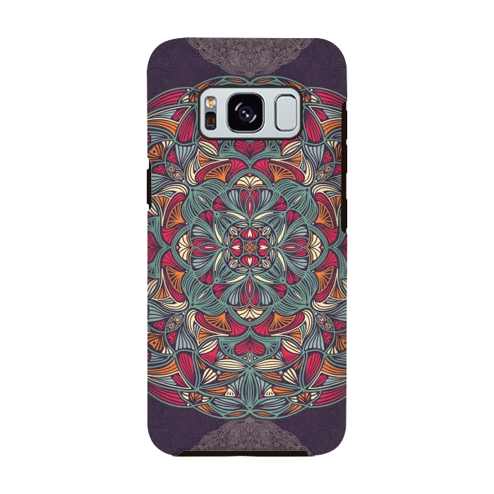 Galaxy S8 StrongFit Colorful Mandala Pattern 015 by Jelena Obradovic