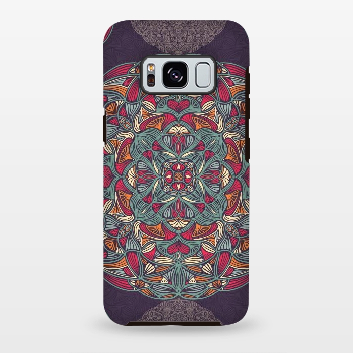 Galaxy S8 plus StrongFit Colorful Mandala Pattern 015 by Jelena Obradovic