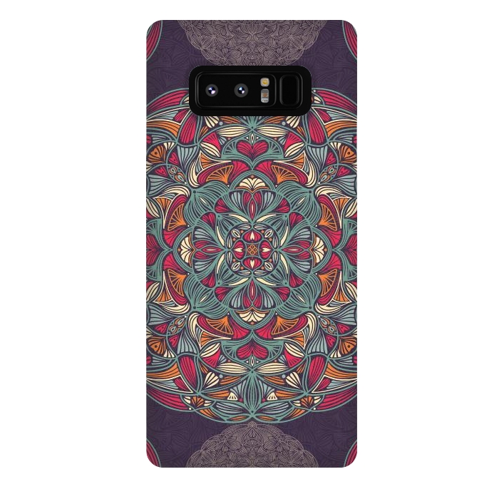 Galaxy Note 8 StrongFit Colorful Mandala Pattern 015 by Jelena Obradovic