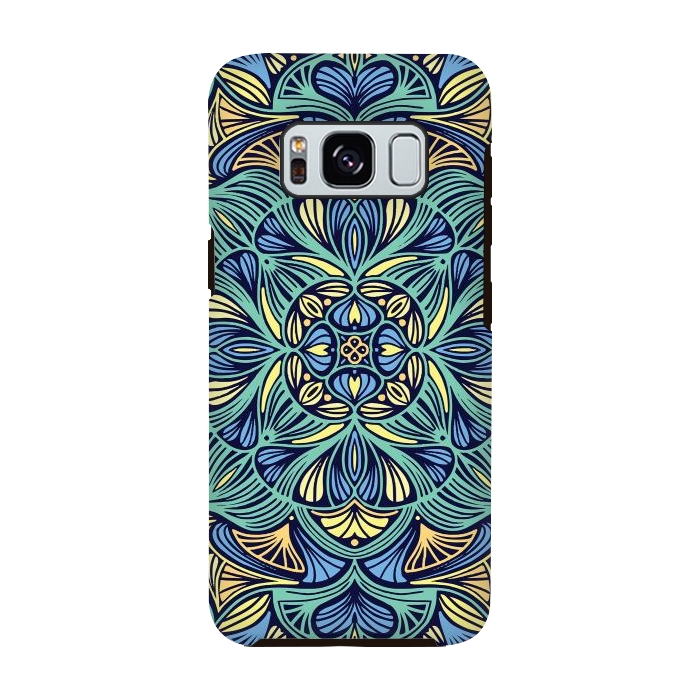 Galaxy S8 StrongFit Colorful Mandala Pattern 016 by Jelena Obradovic