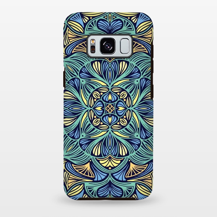 Galaxy S8 plus StrongFit Colorful Mandala Pattern 016 by Jelena Obradovic