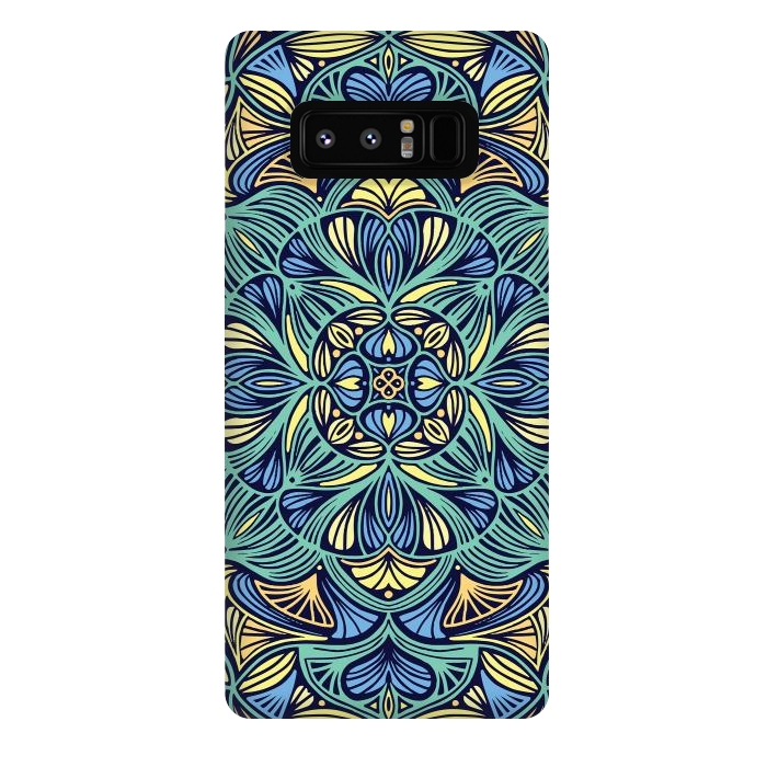 Galaxy Note 8 StrongFit Colorful Mandala Pattern 016 by Jelena Obradovic