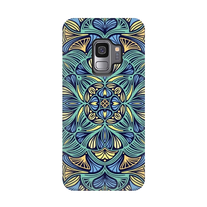 Galaxy S9 StrongFit Colorful Mandala Pattern 016 by Jelena Obradovic