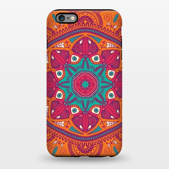iPhone 6/6s plus StrongFit Colorful Mandala Pattern 017 by Jelena Obradovic