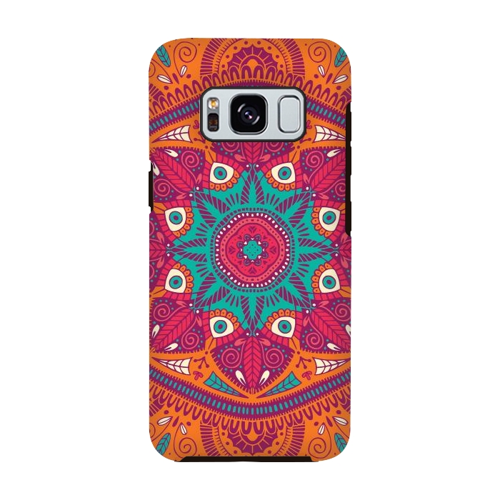 Galaxy S8 StrongFit Colorful Mandala Pattern 017 by Jelena Obradovic