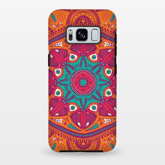 Galaxy S8 plus StrongFit Colorful Mandala Pattern 017 by Jelena Obradovic