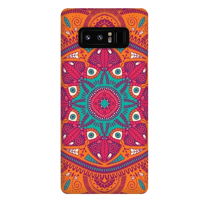 Galaxy Note 8 StrongFit Colorful Mandala Pattern 017 by Jelena Obradovic