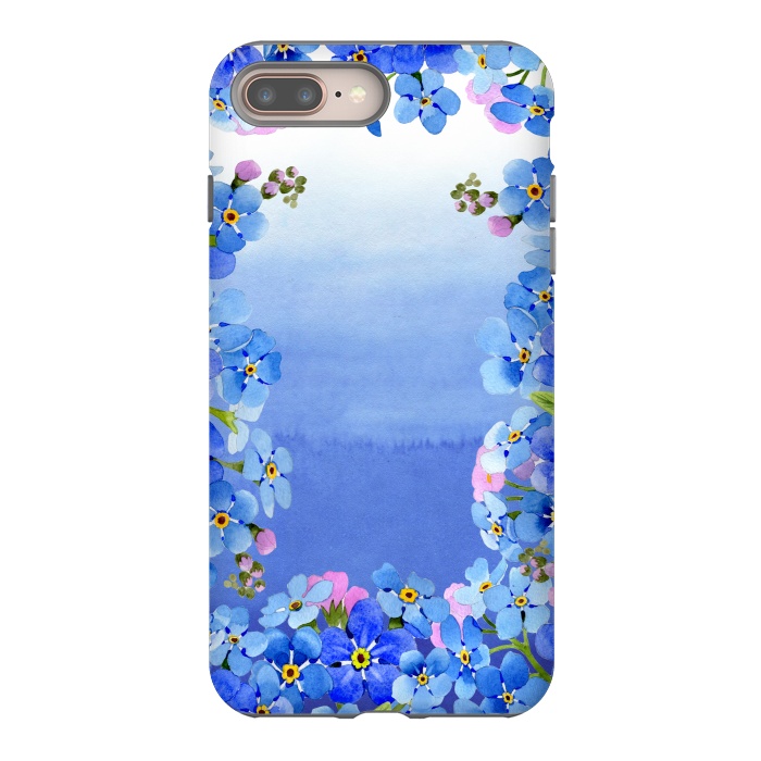 iPhone 7 plus StrongFit Forget me not - Floral Spring Dream by  Utart