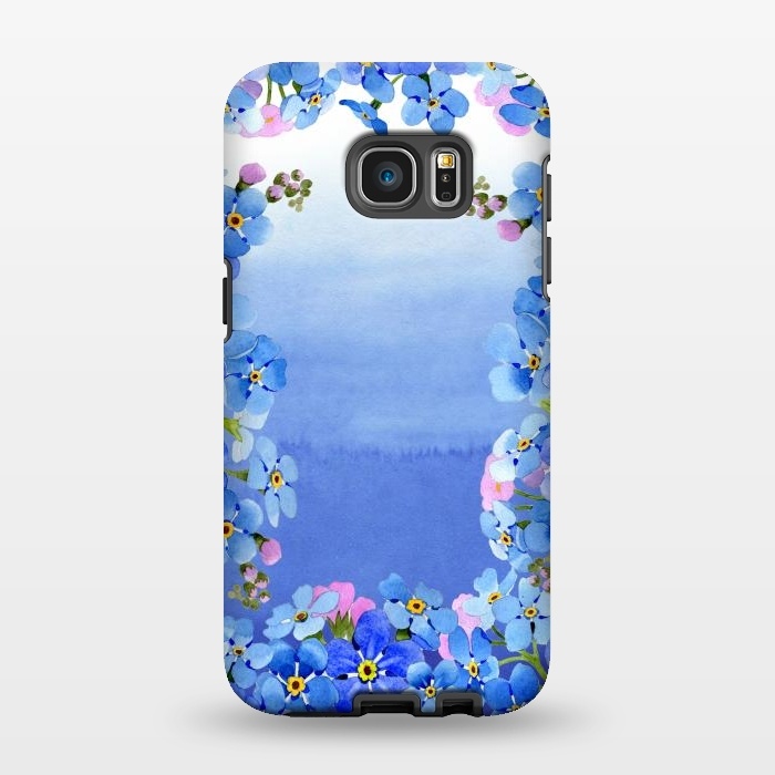 Galaxy S7 EDGE StrongFit Forget me not - Floral Spring Dream by  Utart