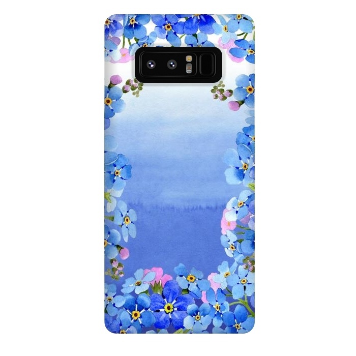 Galaxy Note 8 StrongFit Forget me not - Floral Spring Dream by  Utart