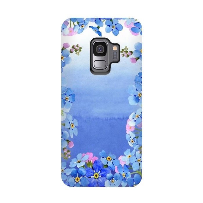 Galaxy S9 StrongFit Forget me not - Floral Spring Dream by  Utart