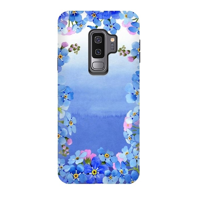 Galaxy S9 plus StrongFit Forget me not - Floral Spring Dream by  Utart