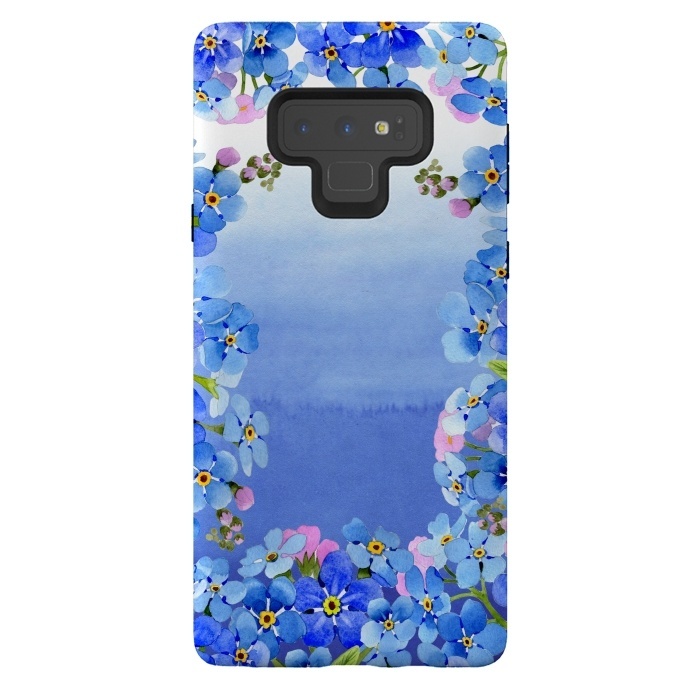 Galaxy Note 9 StrongFit Forget me not - Floral Spring Dream by  Utart