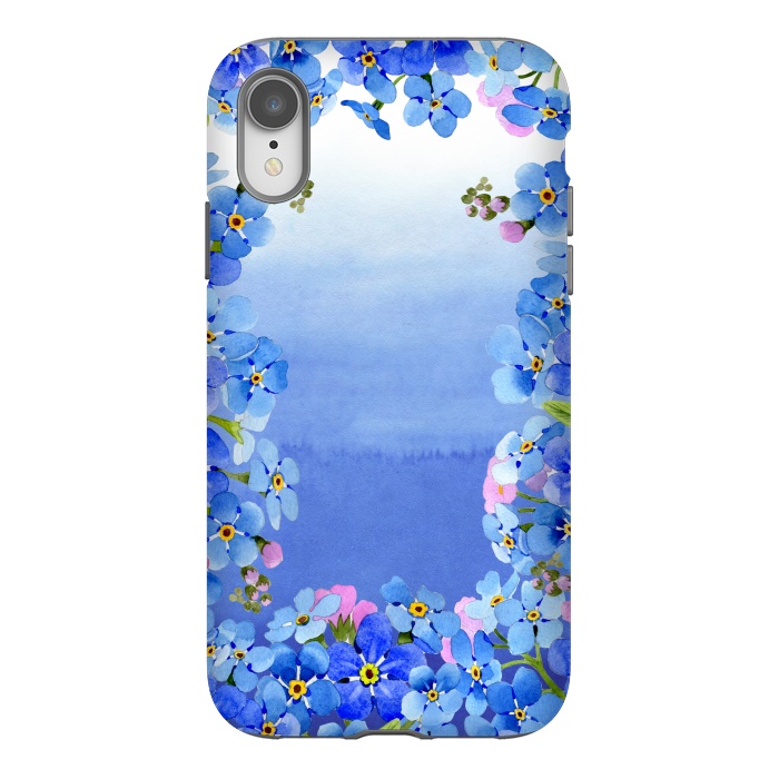 iPhone Xr StrongFit Forget me not - Floral Spring Dream by  Utart