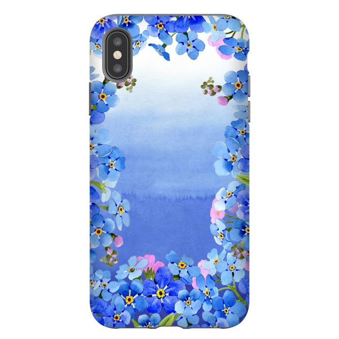 iPhone Xs Max StrongFit Forget me not - Floral Spring Dream by  Utart