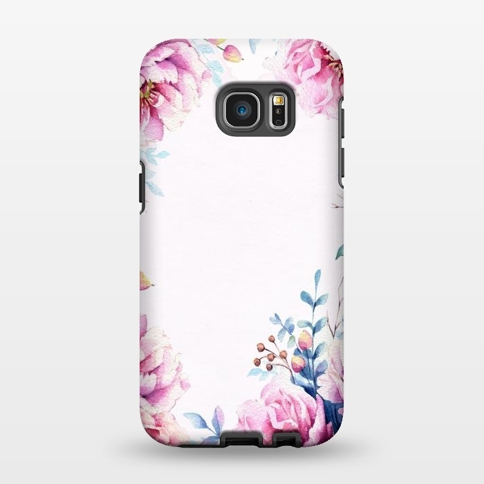 Galaxy S7 EDGE StrongFit Blush Spring Flowers  by  Utart