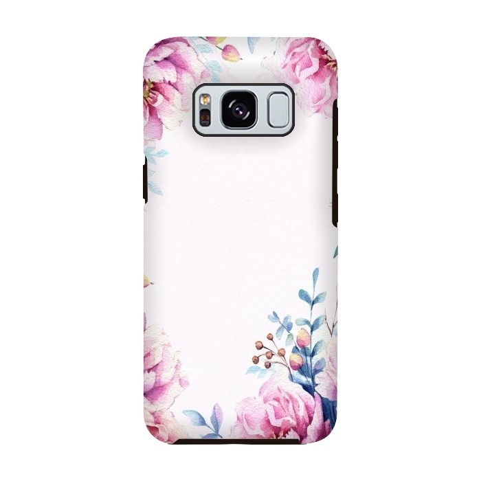 Galaxy S8 StrongFit Blush Spring Flowers  by  Utart