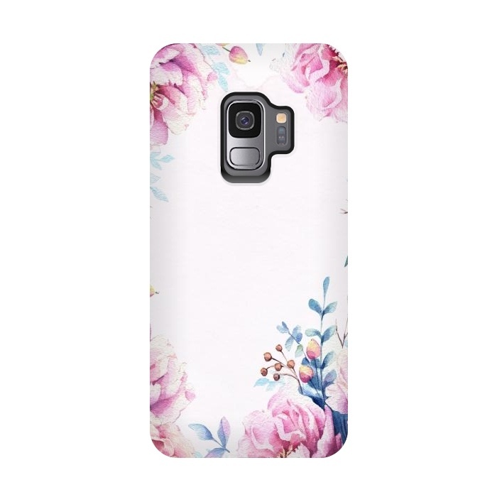 Galaxy S9 StrongFit Blush Spring Flowers  by  Utart