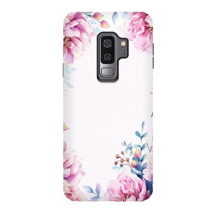 Galaxy S9 plus StrongFit Blush Spring Flowers  by  Utart