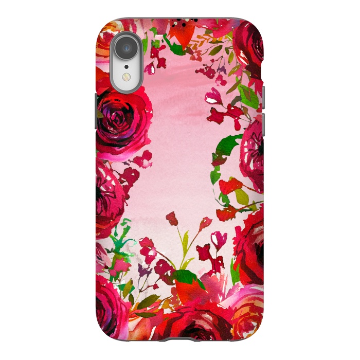 iPhone Xr StrongFit Moody red Rose Flowers by  Utart
