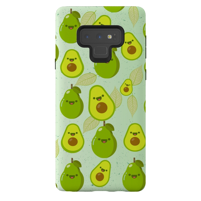 Galaxy Note 9 StrongFit avocado love pattern by MALLIKA