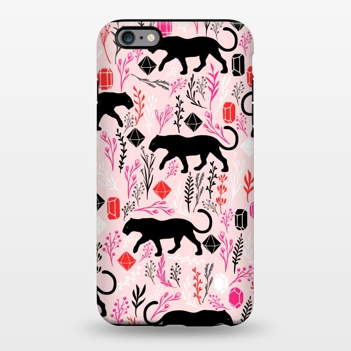 iPhone 6/6s plus StrongFit Cute Panther by Karolina