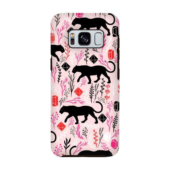 Galaxy S8 StrongFit Cute Panther by Karolina