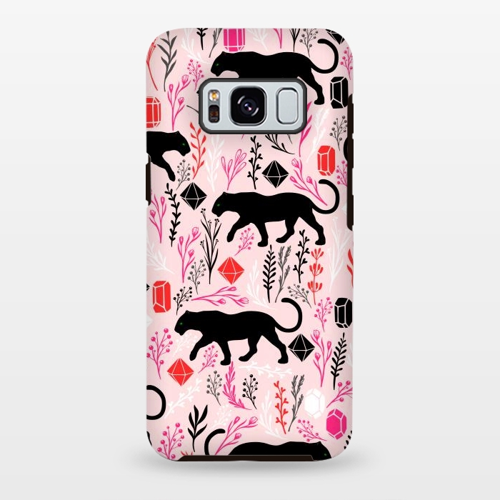 Galaxy S8 plus StrongFit Cute Panther by Karolina