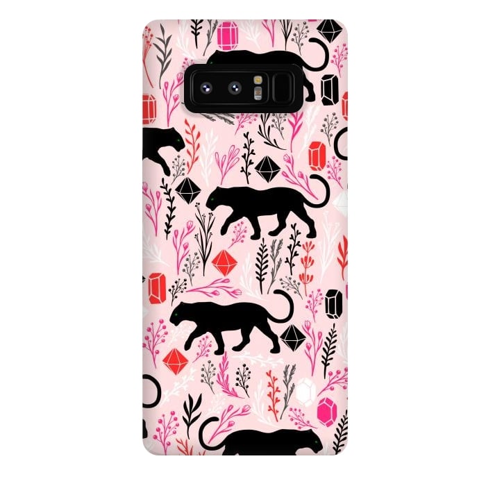 Galaxy Note 8 StrongFit Cute Panther by Karolina