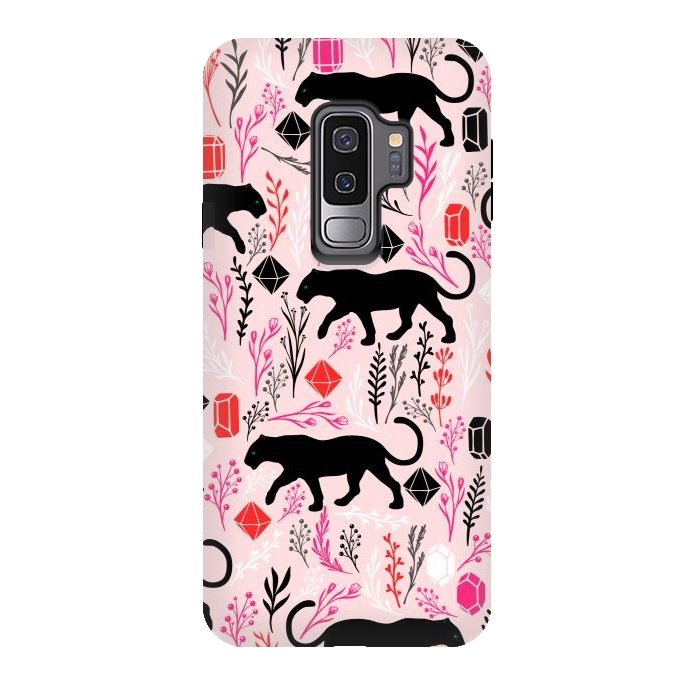 Galaxy S9 plus StrongFit Cute Panther by Karolina