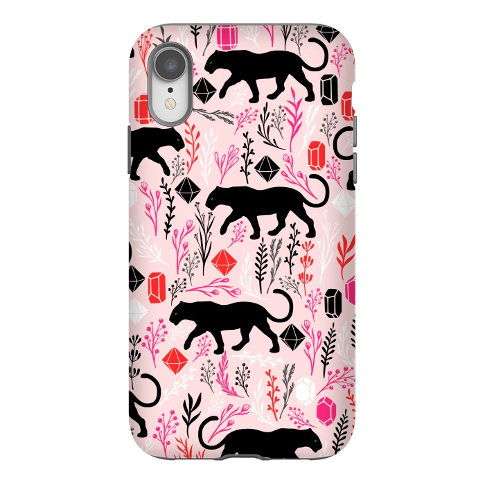 iPhone Xr StrongFit Cute Panther by Karolina