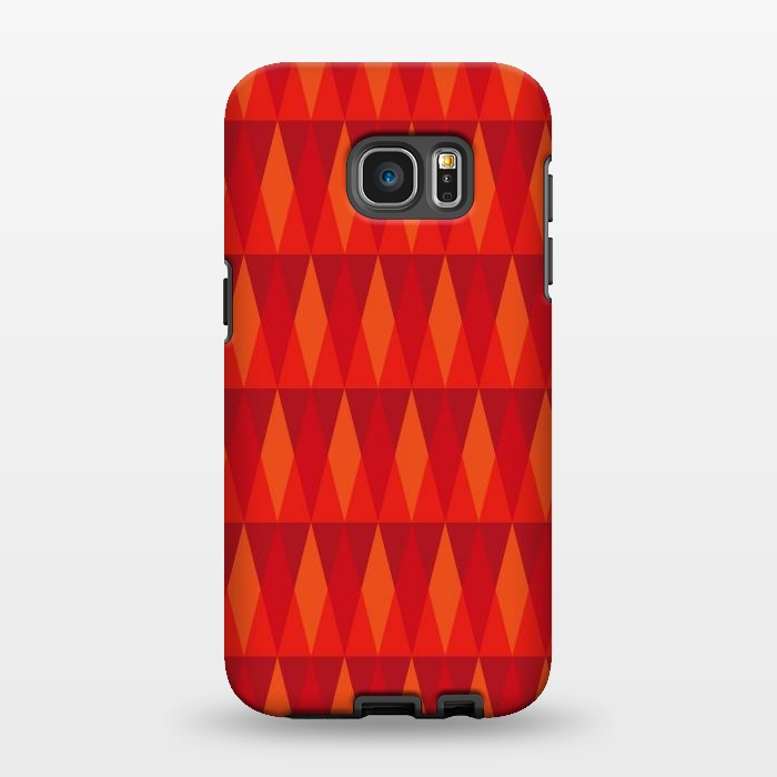 Galaxy S7 EDGE StrongFit Fire Triangles by Majoih