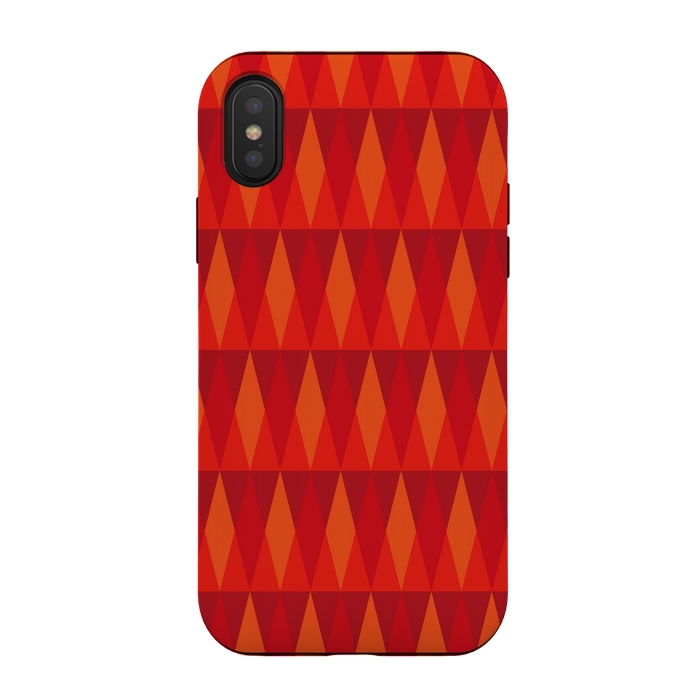 iPhone Xs / X StrongFit Fire Triangles by Majoih