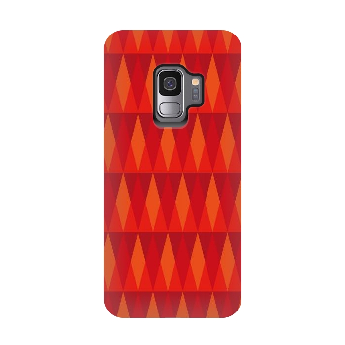 Galaxy S9 StrongFit Fire Triangles by Majoih