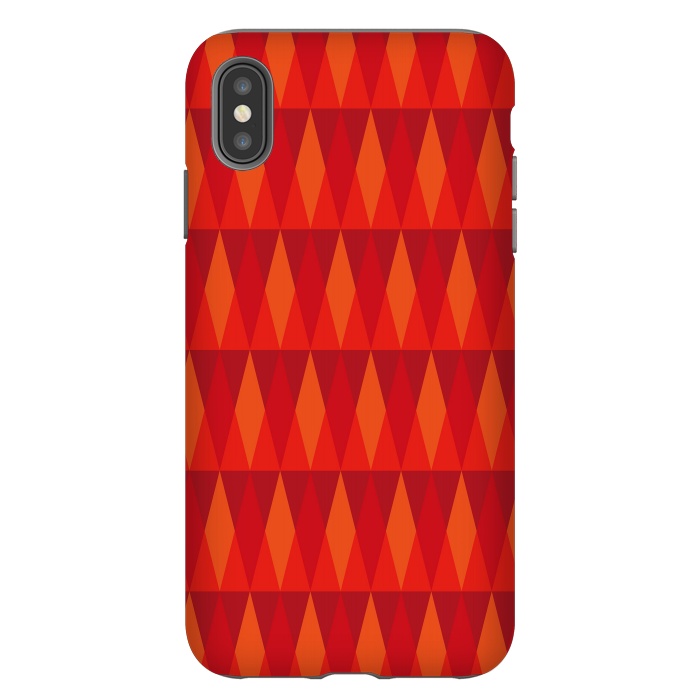 iPhone Xs Max StrongFit Fire Triangles by Majoih